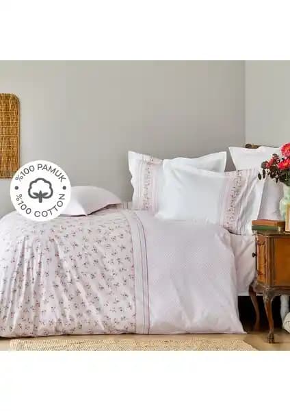 Karaca Home Glen Pembe ve Neos Pudra Çift Kişilik Nevresim Takımları Karşılaştırması