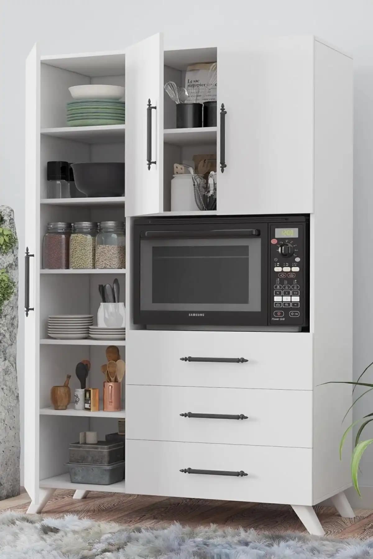 Aeka AE-2074 Çok Amaçlı Mutfak ve Banyo Dolabı Modern ve Fonksiyonel Tasarım