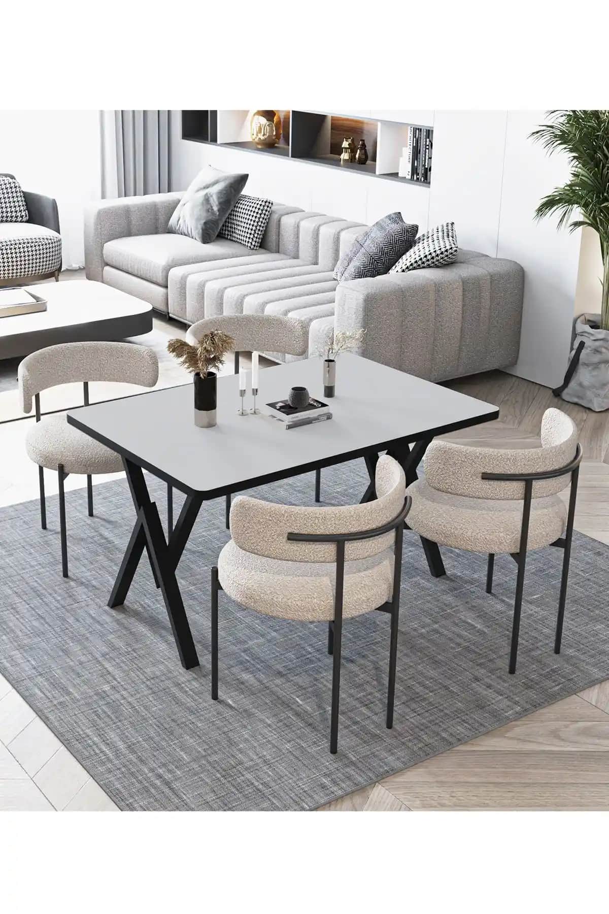 Avvio Lavinya Teddy Sandalye ve Masa Takımı: Modern ve Dayanıklı Tasarım Özellikleri