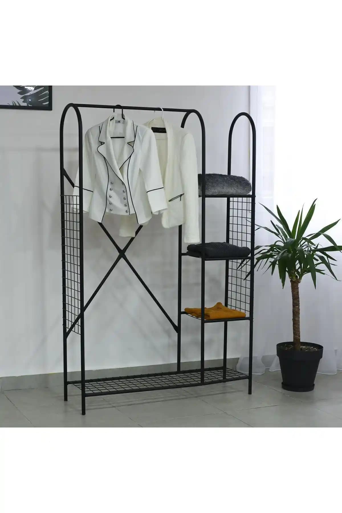 Toprak E-Ticaret Elit 5 Metal Ayakkabılık ve Elbise Askılığı ile Modern ve Dayanıklı Depolama Çözümü