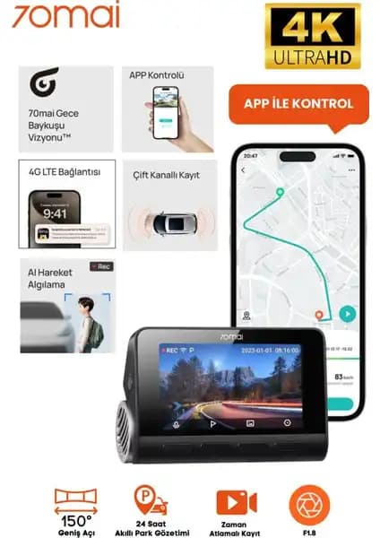 70MAI A810 ve Omni X800-2 Araç Kameraları Karşılaştırması: Özellikler ve Kullanıcı Yorumları 1