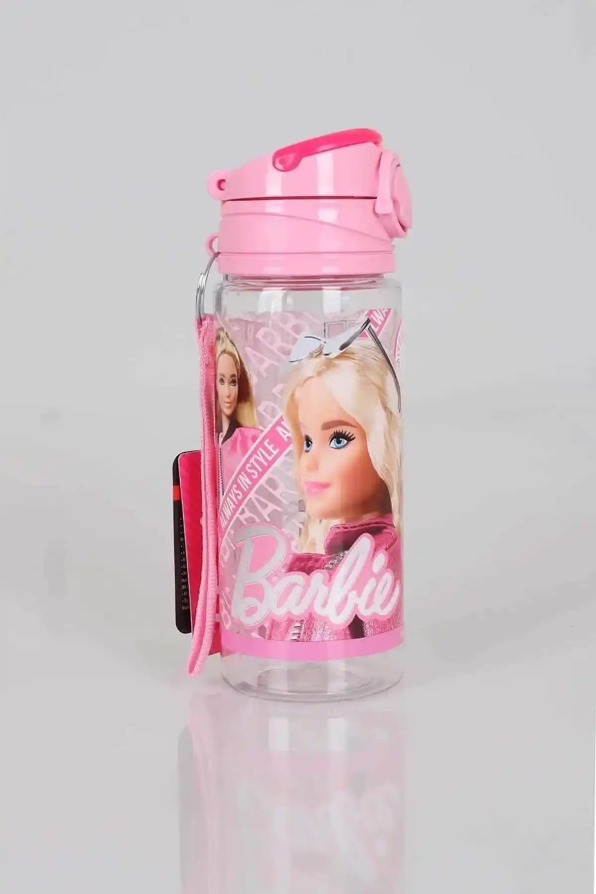 Barbie Lisanslı Çocuklar İçin Güvenli ve Şık 0.50 Litre Su Matarağı