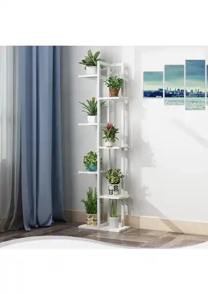 Boss Group 7 Bölmeli Metal Çerçeveli Çiçeklik Dekoratif ve Dayanıklı Tasarım