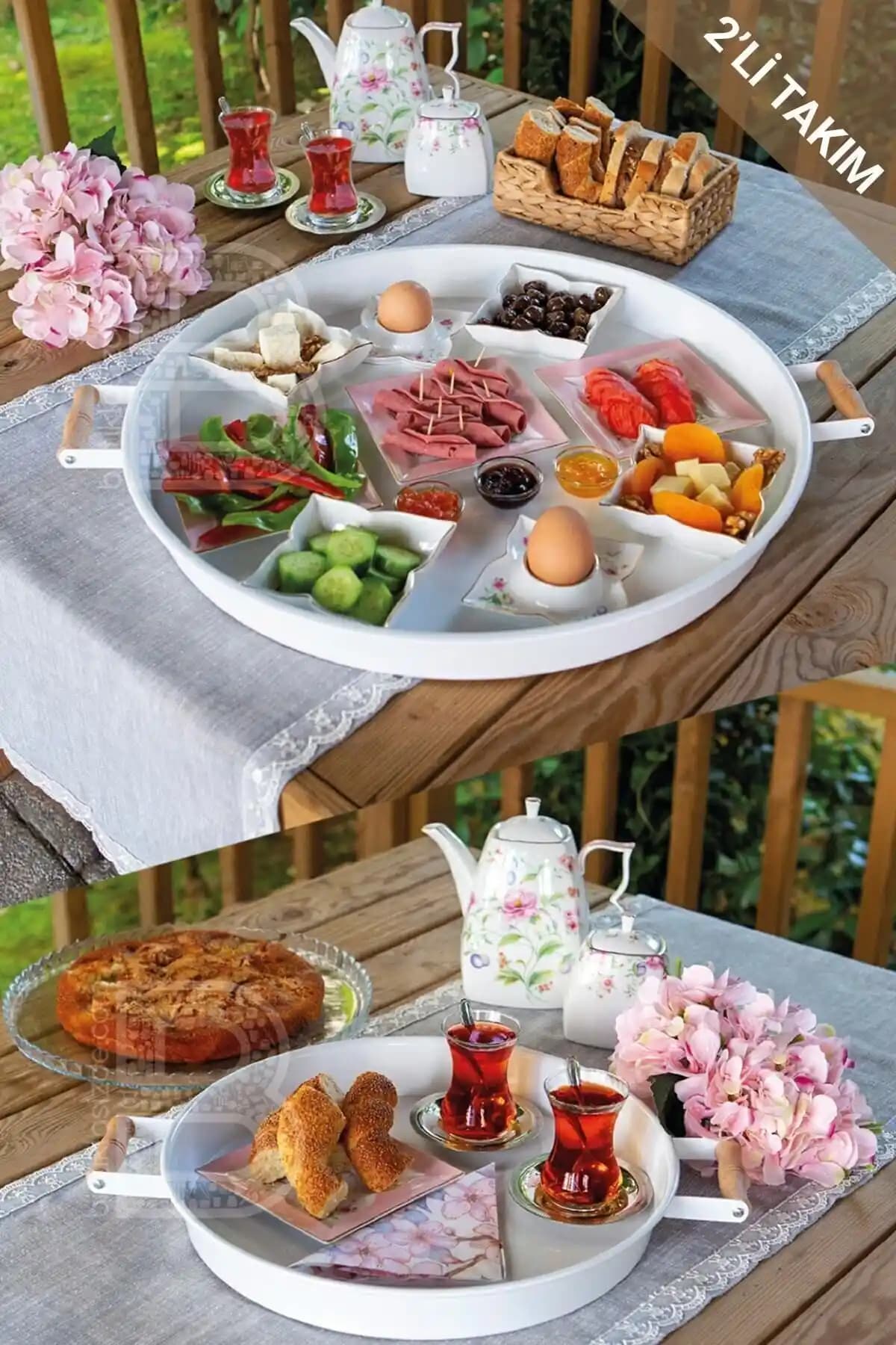 Çok Amaçlı Sunum Tepsisi Seti Estetik ve Dayanıklı Tasarım Özellikleri