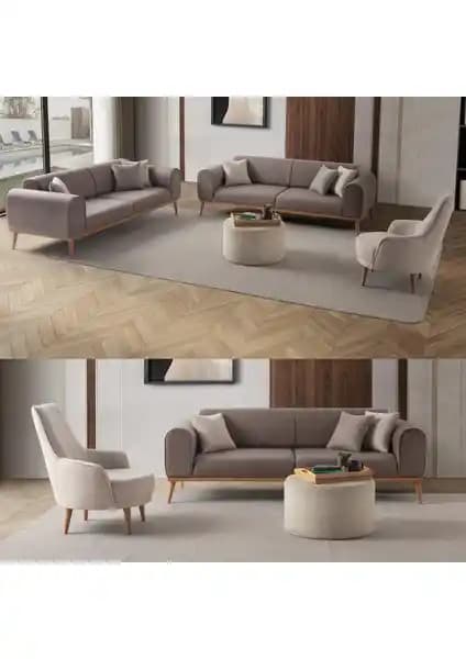 Edsy Home Rebull 3+3+1+1 Modern Koltuk Takımı Dayanıklı ve Estetik Tasarım