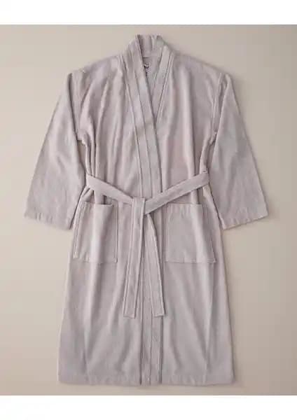 English Home Soft Pamuklu Bornoz L-Xl Koyu Bej: Konfor ve Şıklık Bir Arada