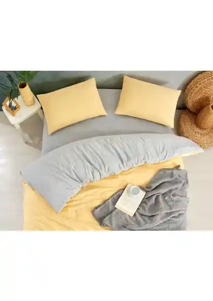 Ephemeris Çift Kişilik Polycotton Nevresim Takımı Sarı-Gri Detaylı İnceleme