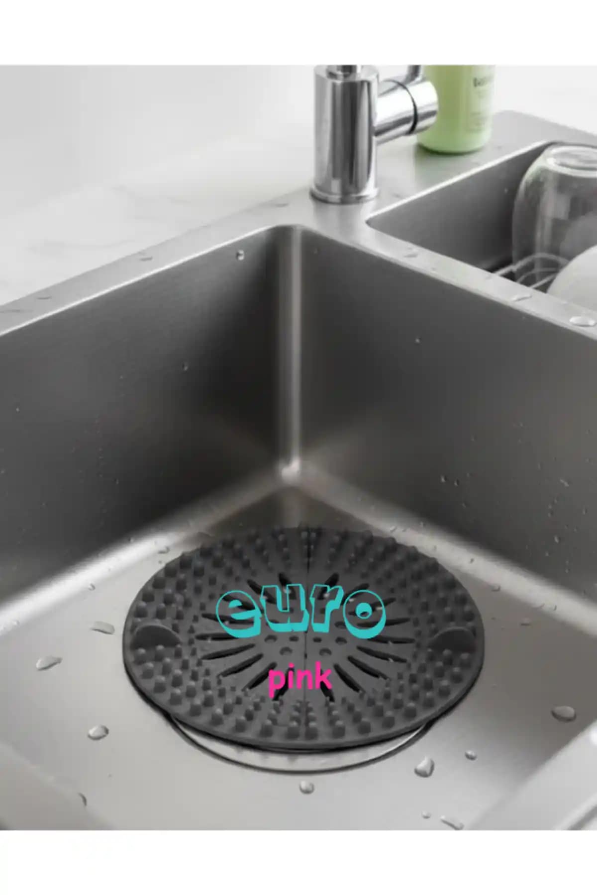 Euro Pink Silikon Süzgeç: Banyo ve Mutfak Giderleri İçin Pratik ve Dayanıklı Çözüm