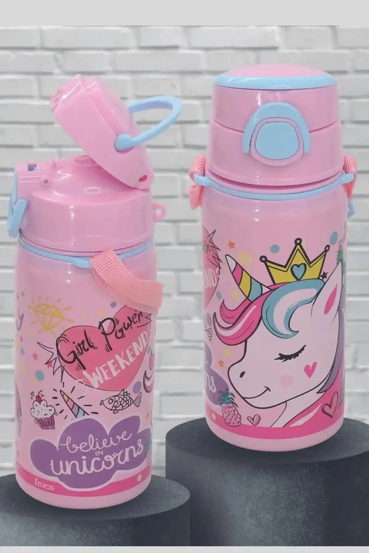 Frocx Unicorn Çelik Suluk ve Matara: Şık ve Dayanıklı 500 ml Spor İçecek Kabı