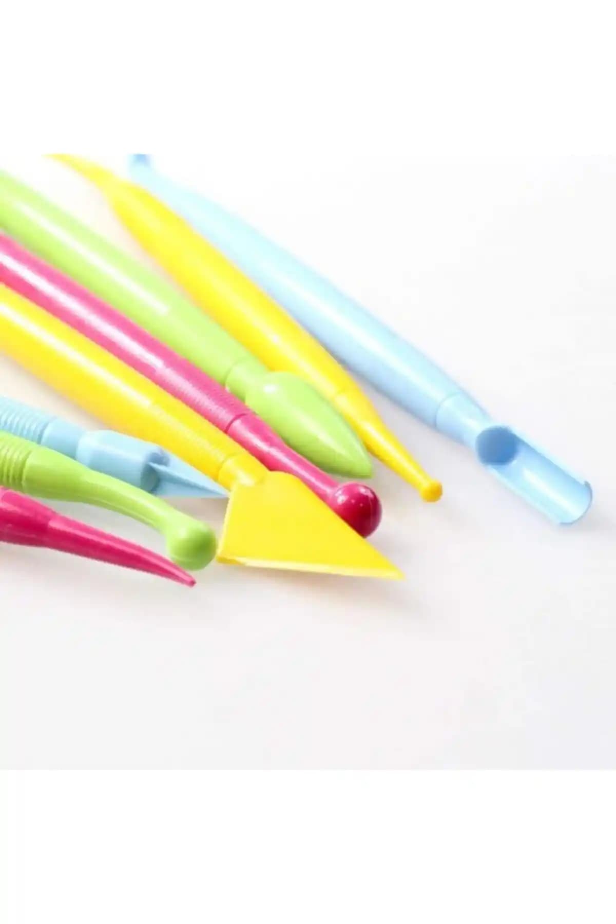 Genel Markalar 8'li Profesyonel Marzipan Seti Renkli Şeker Hamuru Şekillendirici