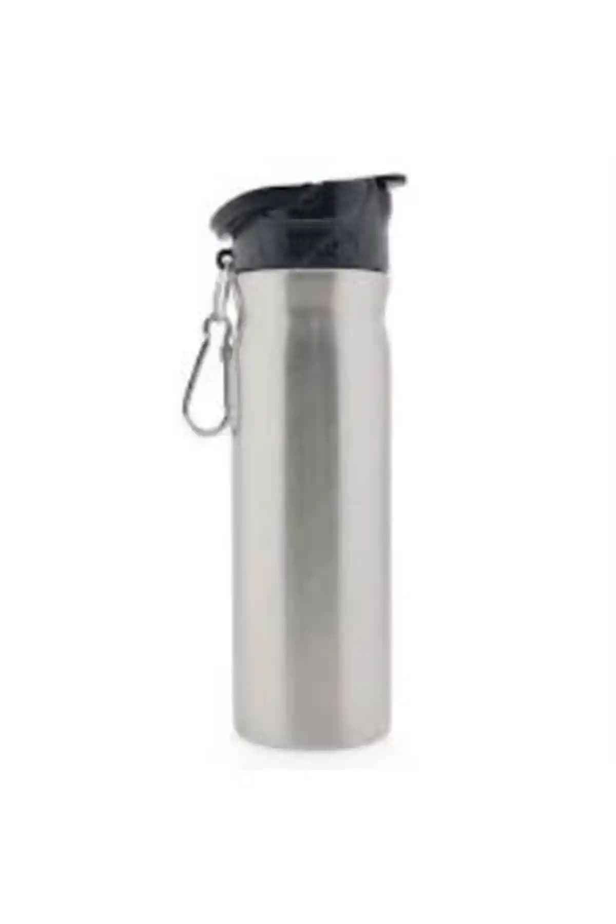 Genel Markalar Mikro Çelik Matara 500ML Gri Dayanıklı ve Estetik Tasarım