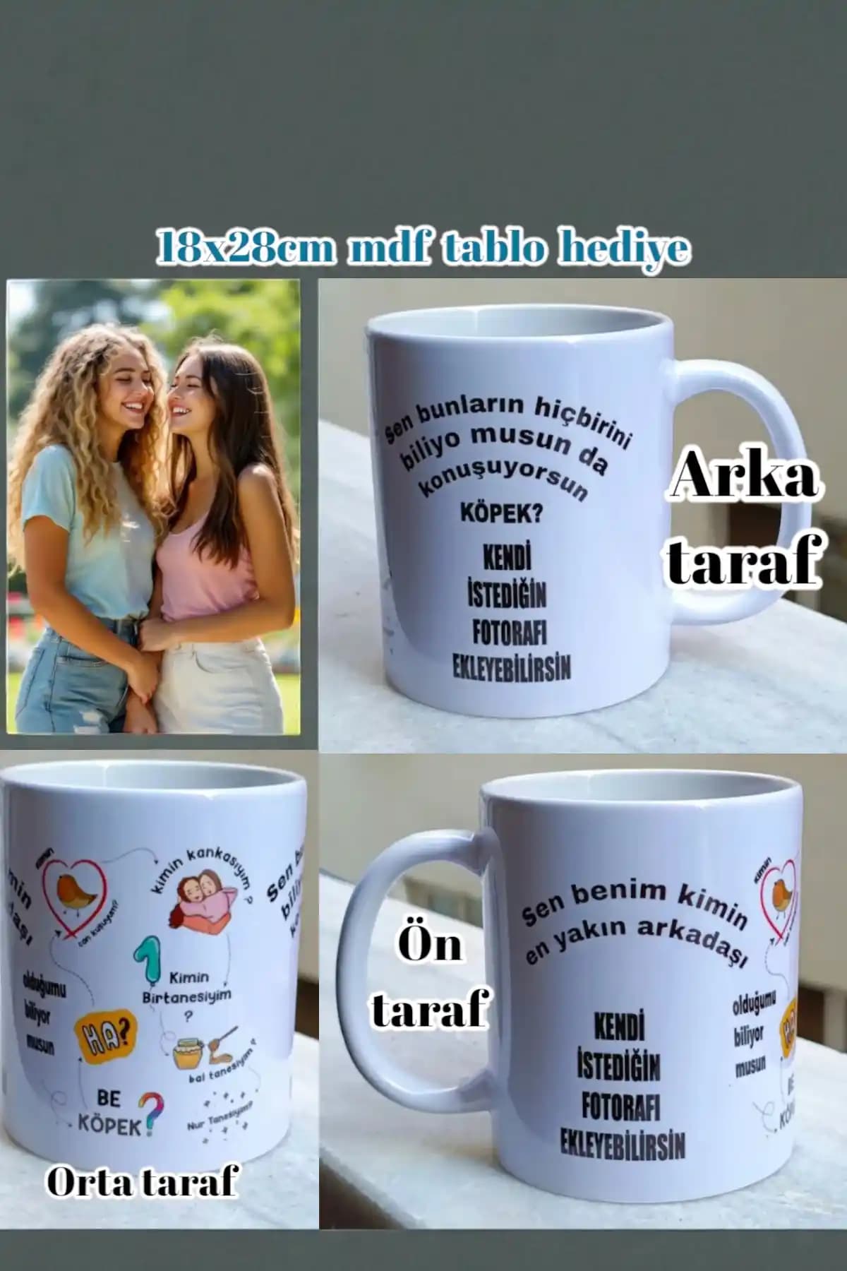 Gzl55 Porselen Kişiye Özel Kupa Bardak: Estetik ve Dayanıklı Hediye Seçeneği