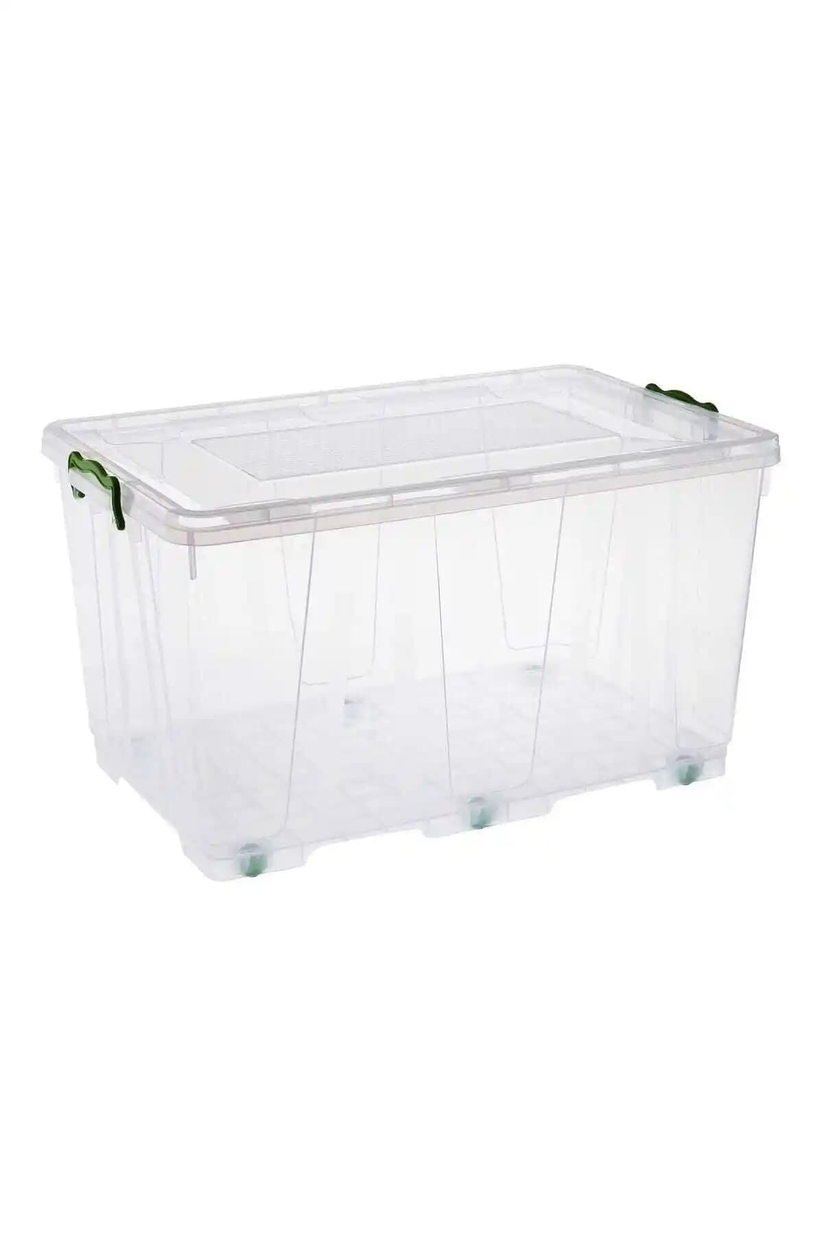 Hiper 80 Lt Tekerlekli Kilitli Oyuncak Saklama Kabı Dayanıklı ve Pratik Kullanım İçin