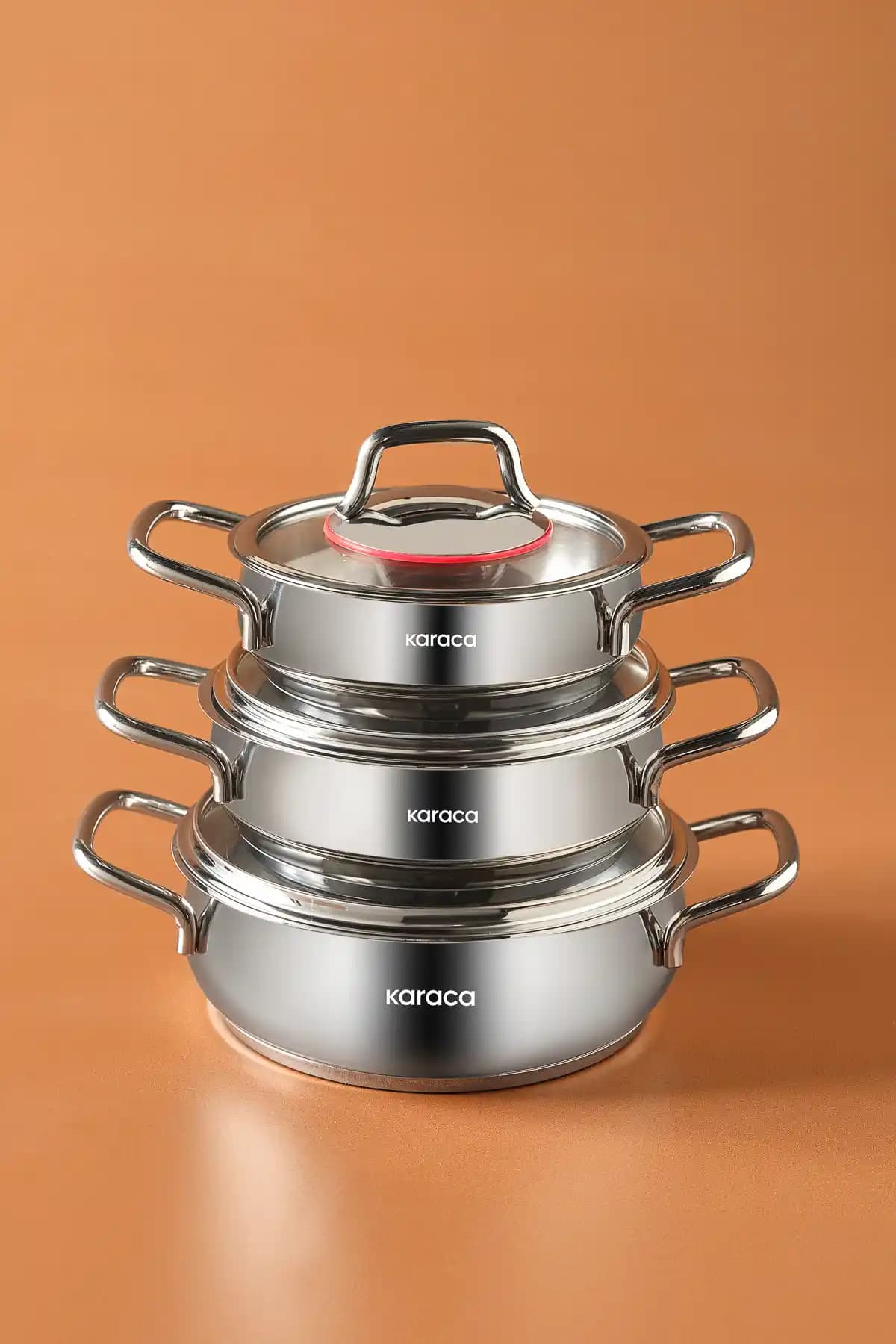 Karaca Emirgan Serisi Indüksiyon Tabanlı 6 Parça Çelik Sahan Seti Detaylı İnceleme