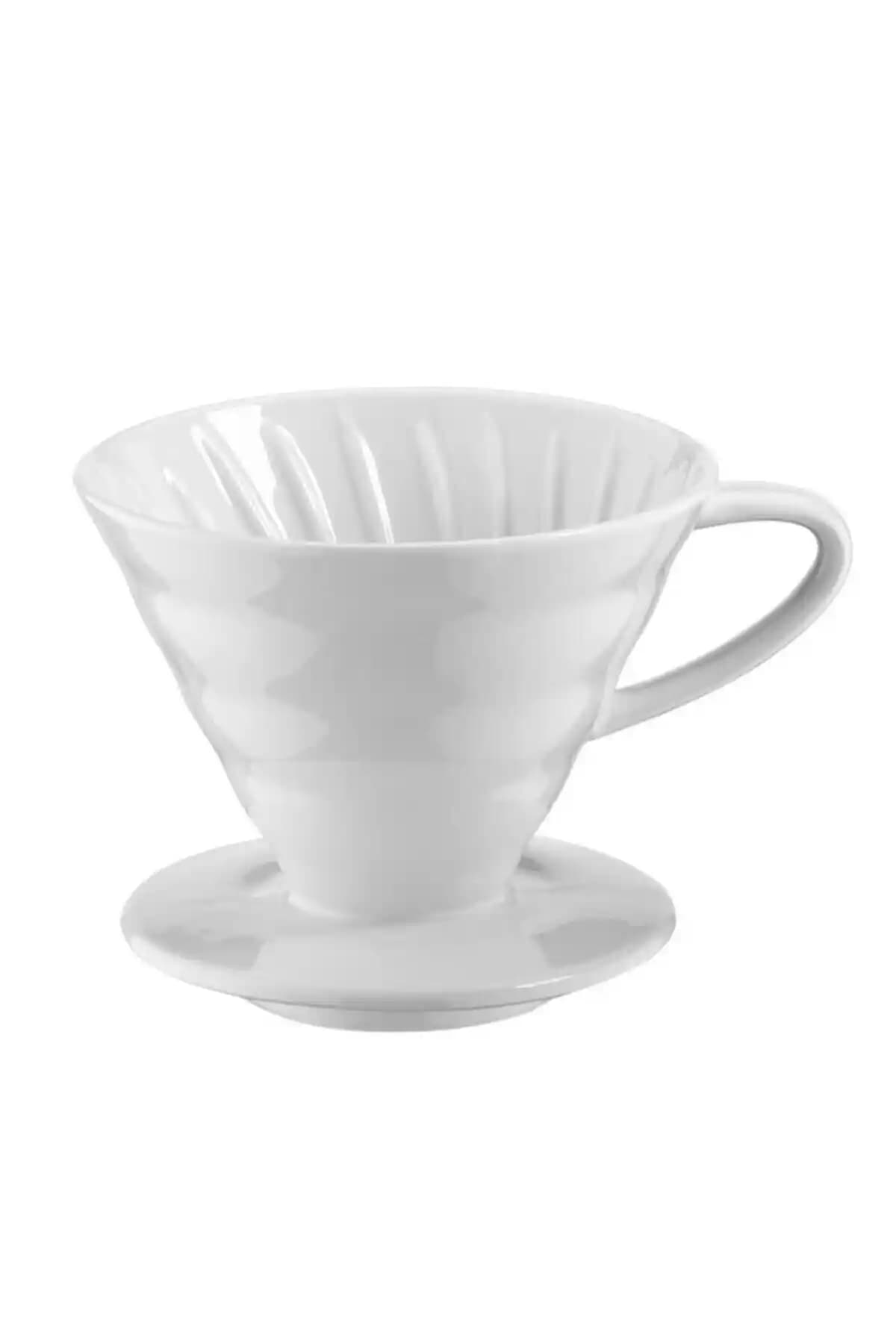 Kütahya V60 Seramik Kahve Demleme Dripperi Estetik ve Kullanışlı Tasarım