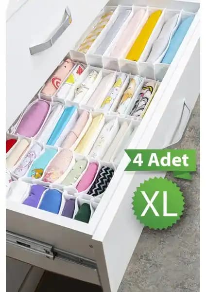 Meleni Home Çok Amaçlı 8 Bölmeli Akordiyon Çekmece ve Dolap İçi Düzenleyici Özellikleri ve Kullanım Avantajları