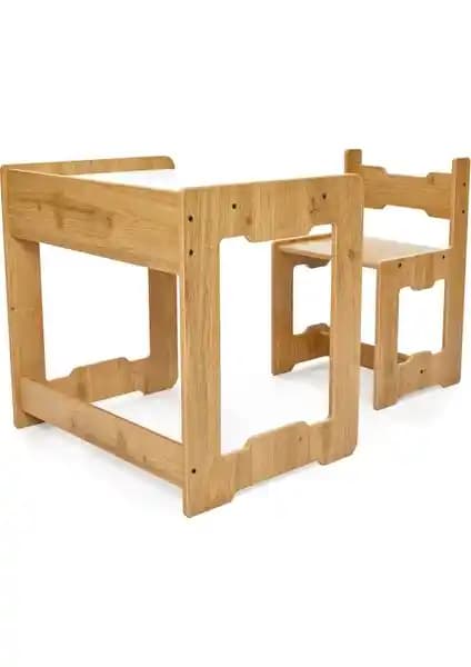 Minera 4-6 Yaş Montessori Çocuk Masası ve Sandalyesi Güvenli ve Sağlıklı Tasarım