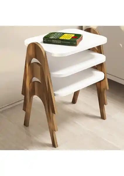 Paris Tepsi Zigon Sehpa Modern ve Dayanıklı Dekorasyon Unsuru