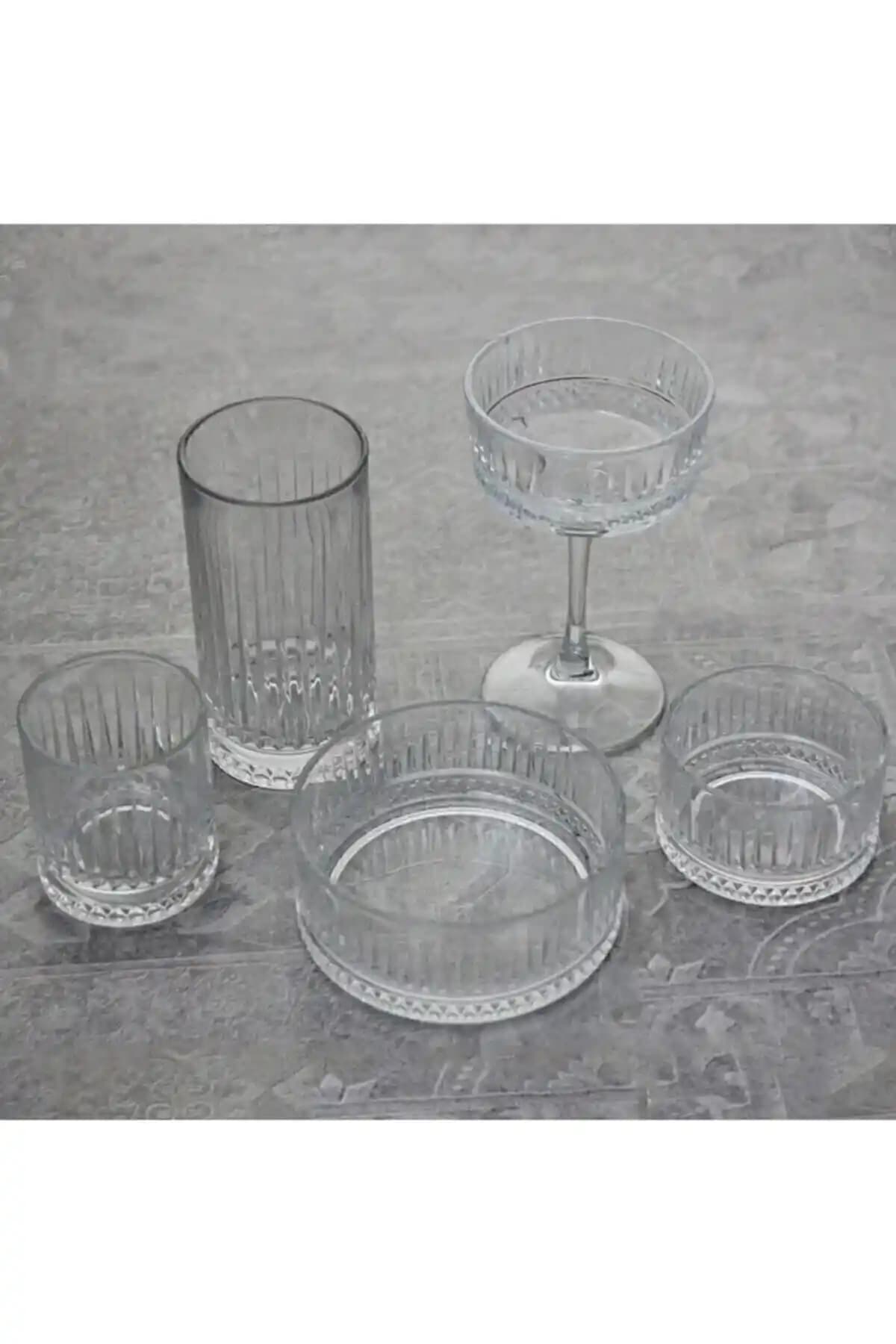 Paşabahçe Elysıa Serisi 60 Parça Cam Su ve Meşrubat Seti Modern ve Şık Tasarım