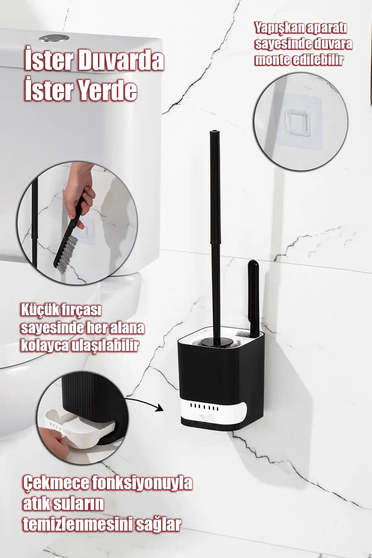 Porsima 2038 Yapışkanlı Banyo ve Tuvalet Temizlik Fırçası Detaylı İnceleme