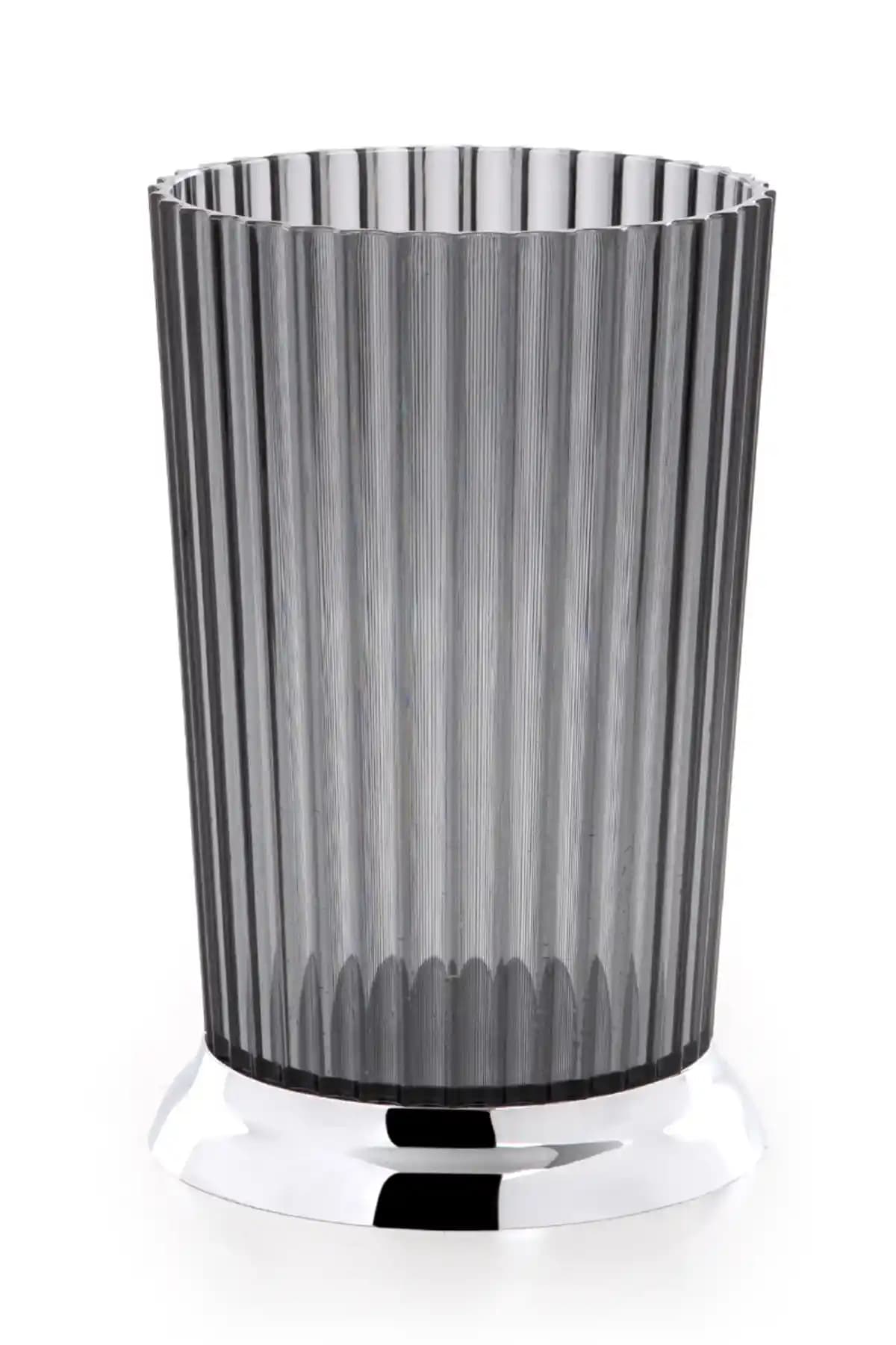 Prima Nova Nely Diş Fırçalık Şeffaf Siyah Modern ve Dayanıklı Tasarım Özellikleri