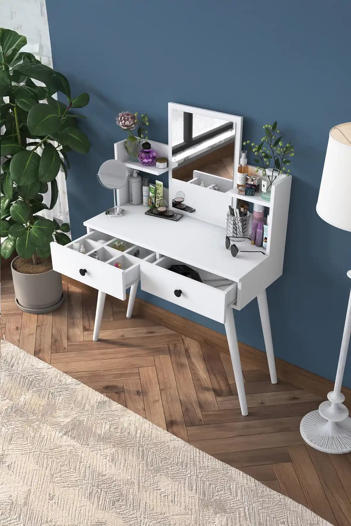 Rani Bj102 Makyaj Masası: Modern Tasarım ve Dayanıklı Kullanım Özellikleri