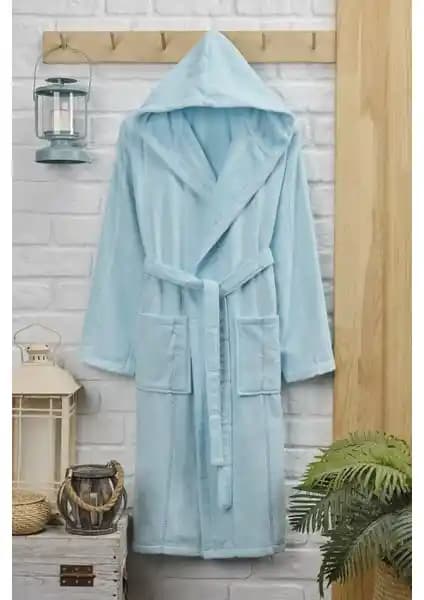 Rasersa Kadife Kapüşonlu Unisex Pamuklu Bornoz: Konfor ve Estetiğin Birleşimi