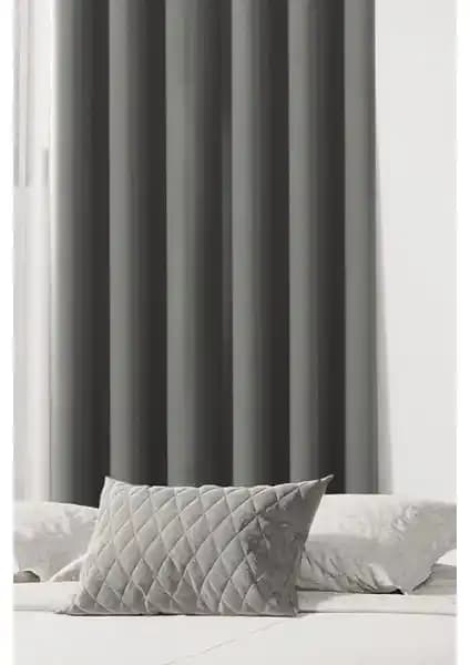 Rech Home Taç Blackout Gri Perde: Modern Tasarım ve Yüksek Fonksiyonellik