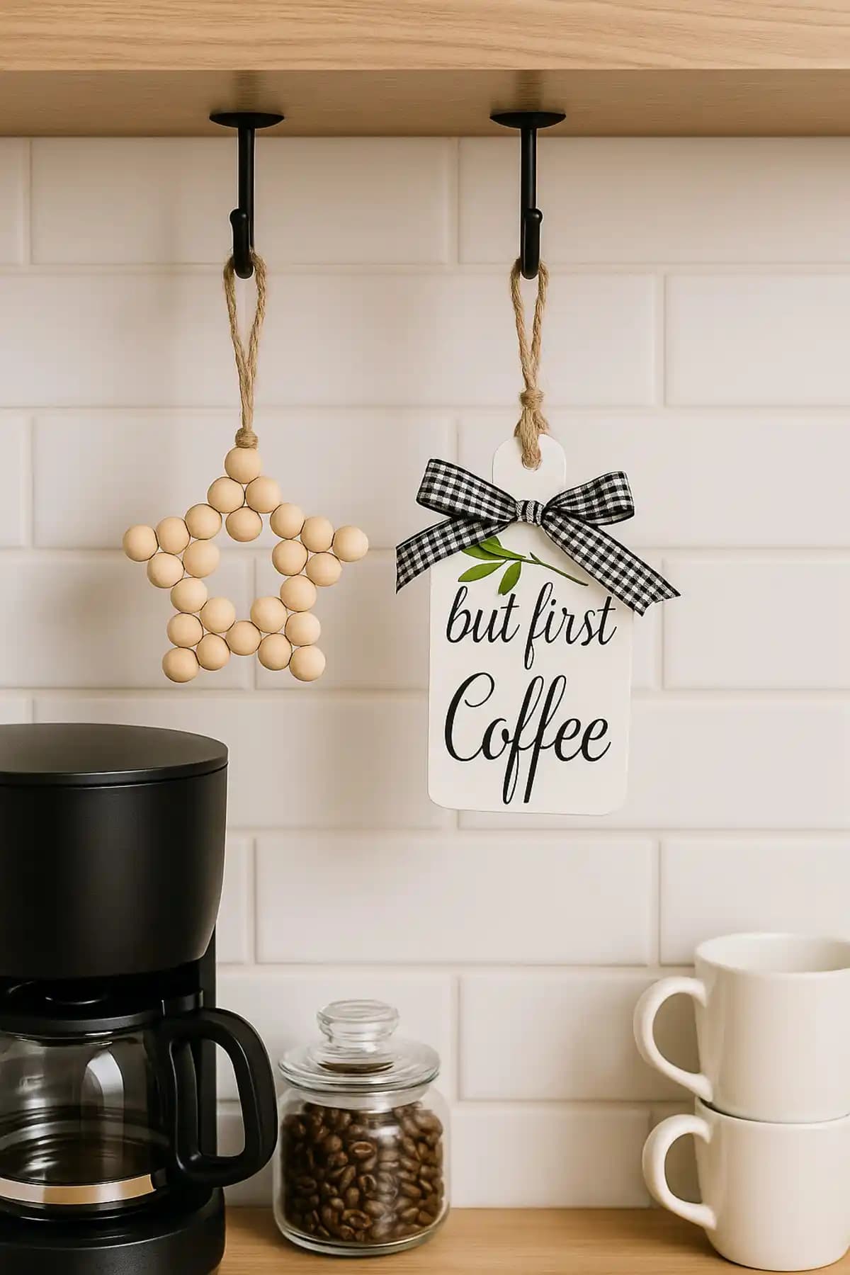 Rosfloa RF But First Coffee Kahve Köşesi Seti Modern ve Şık İç Mekan Dekorasyonu İçin Uygun