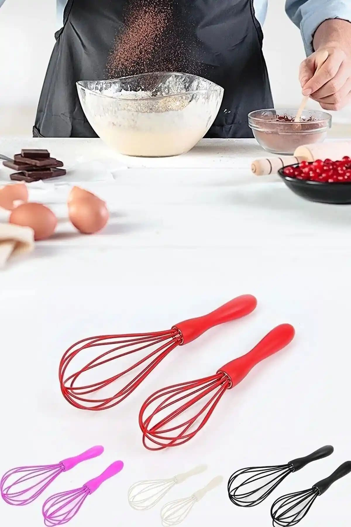 Safestore 2'li Silikon Yumurta Puding Sos Kremşanti Çırpma Teli Seti İncelemesi