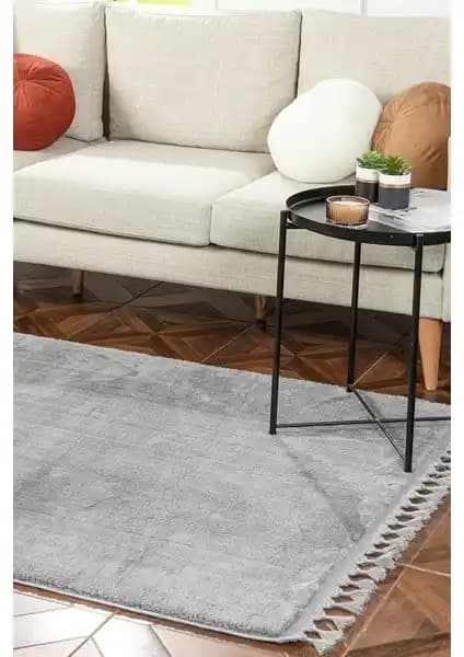 Saraz Halı Comfort Puffy Peluş Halı Gri: Modern Tasarım ve Yüksek Konfor Sunan Şık Halı