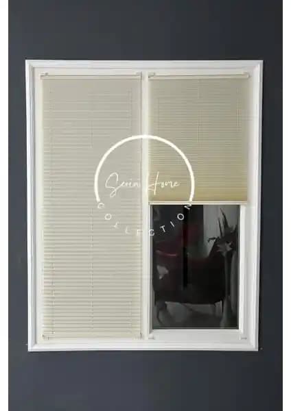 Serin Home Collection Krem Katlanabilir Plise Perde: Modern ve Pratik Tasarım Çözümü