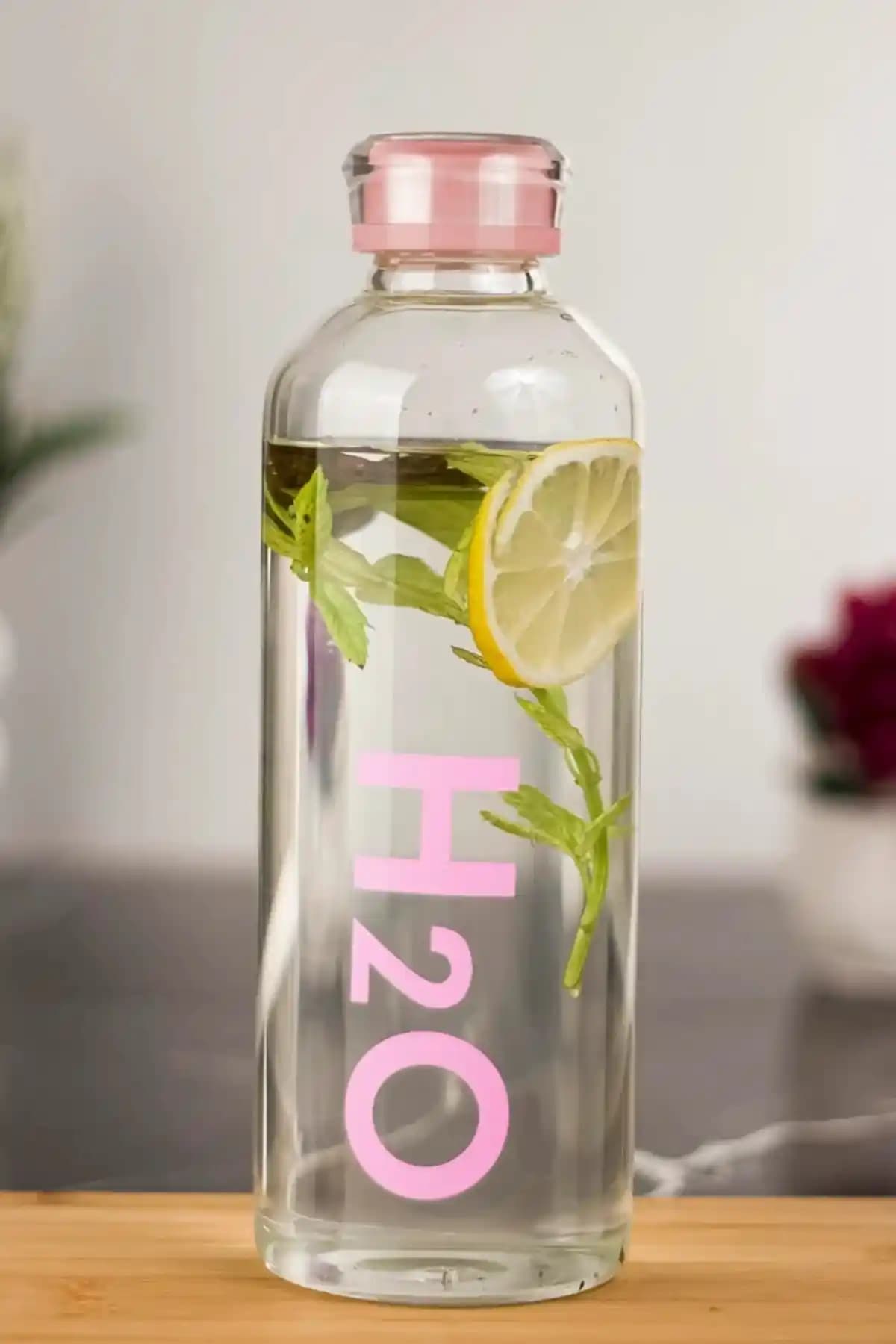 Tohana Borosilikat H2o Cam Matara 1 Litre Sağlıklı ve Şık Tasarımla Günlük Kullanım İçin