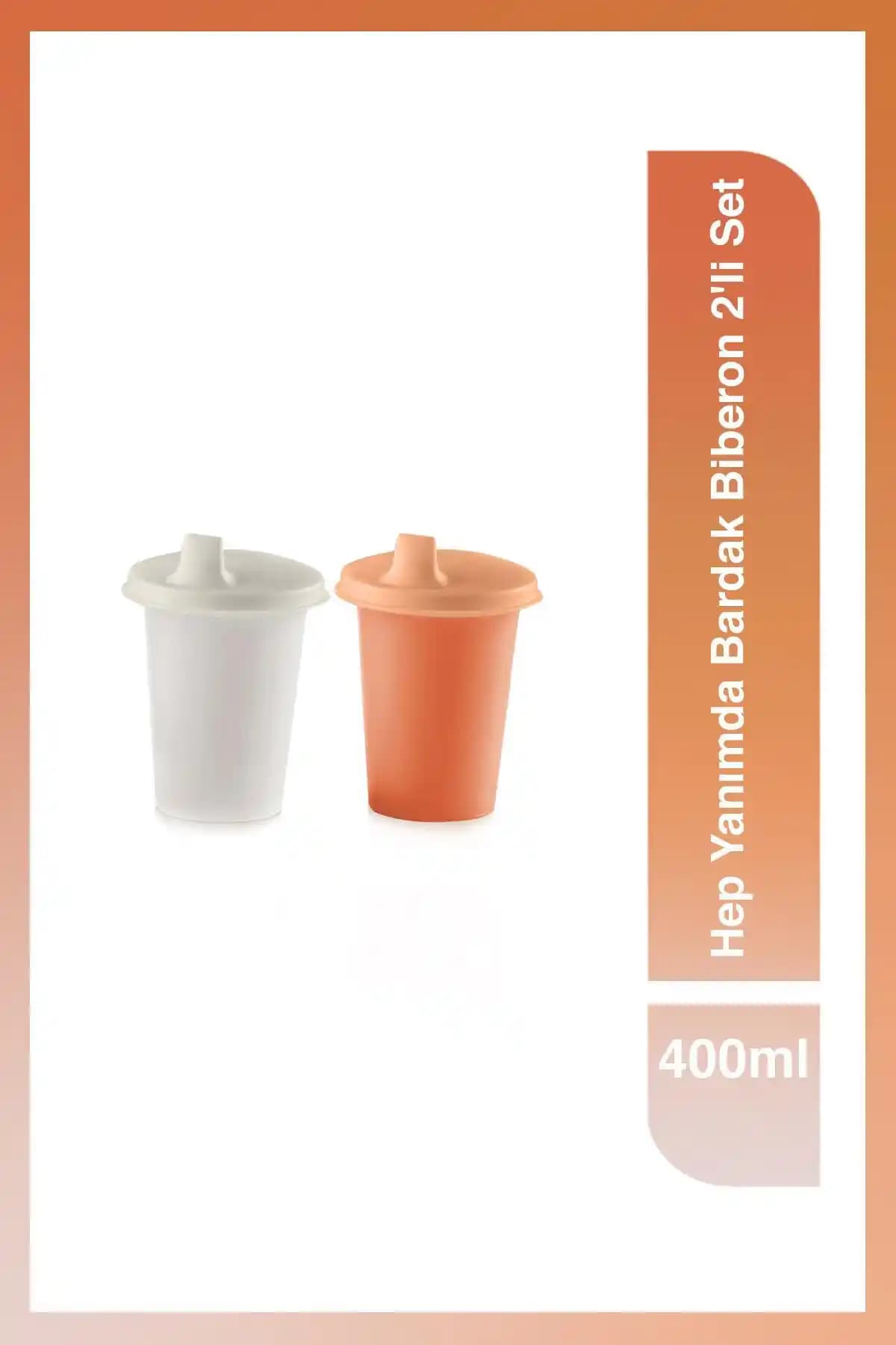 Tupperware Çocuklar İçin 2'li Set Hep Yanımda Bardak Biberon 200 ml Güvenli ve Pratik Kullanım