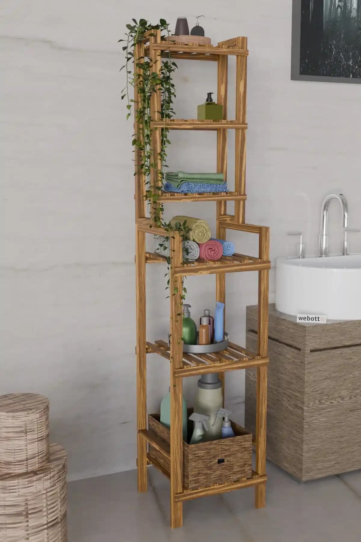 Webotto 8 Banyo Düzenleyici Ahşap Tasarım ile Fonksiyonelliği Birleştirir