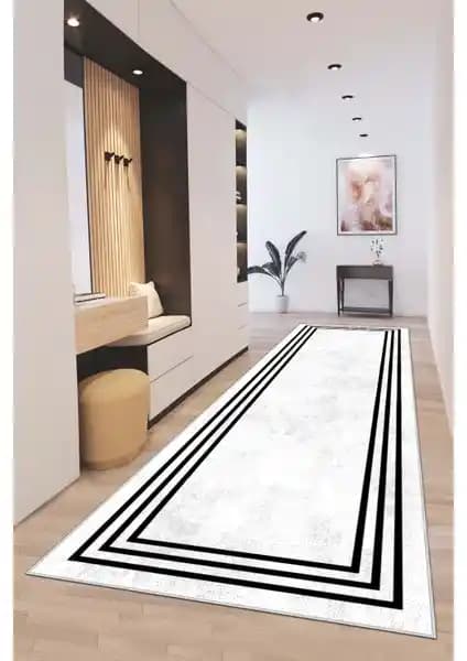 West Home Makinede Yıkanabilir Kaymaz Tabanlı Modern Yolluk Halı Özellikleri ve Kullanım Avantajları