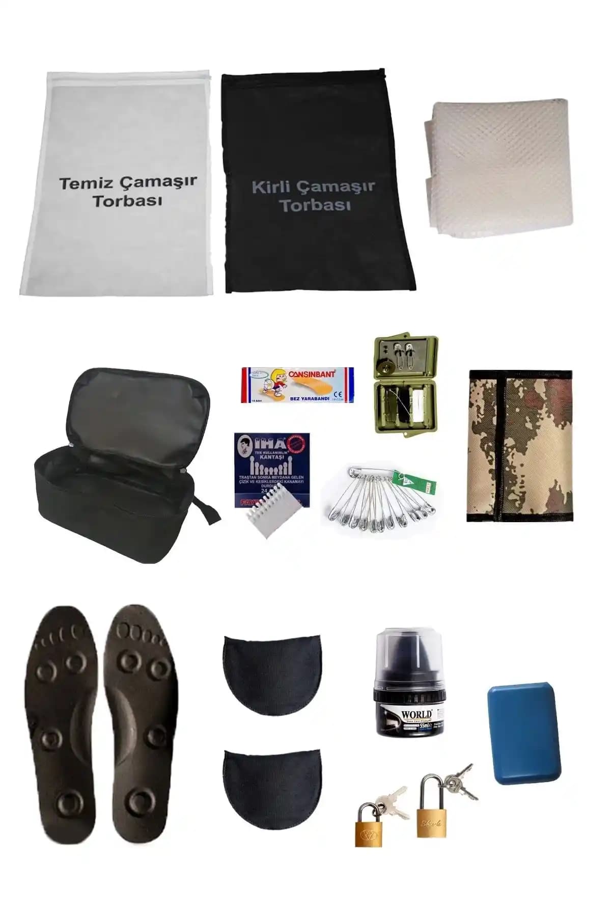 Askerlik Hazırlığı İçin 14 Parçalık Erkek Asker Malzemeleri Seti Detaylı İnceleme