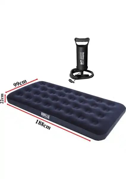 Bestway Tek Kişilik Şişme Yatak El Pompa ile Pratik ve Konforlu Kullanım Sunar