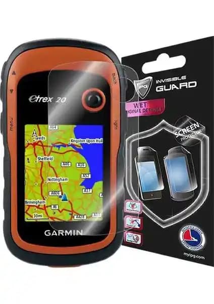 Garmin eTrex GPS için görünmez ekran koruyucu yüksek kaliteli ve dayanıklı ürün
