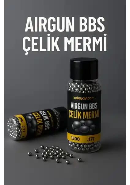 Gunex Airgun Bbs Çelik Bilye 177CAL 4.5mm Güç ve Performans Sunan Hava Tabancası Bilyeleri