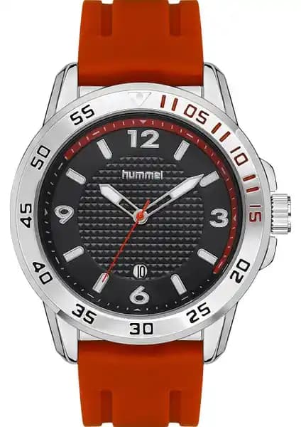 Hummel Erkek Spor Kol Saati Gü<müş> Kırmızı HM-3000MA-4 Modern ve Dayanıklı Tasarım