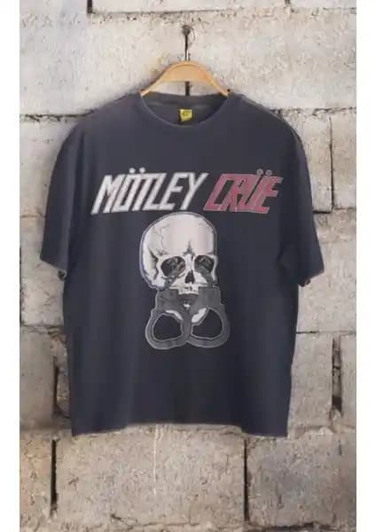 Overdrive Motley Crüe 1983 Turne Vintage Rock Tişörtü Koleksiyon ve Stil İkonu