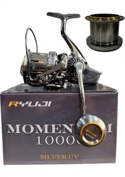 Ryuji Momentum 10000 Silver UV 11+1BB Surf Olta Makinesi Yüksek Performans ve Dayanıklılık