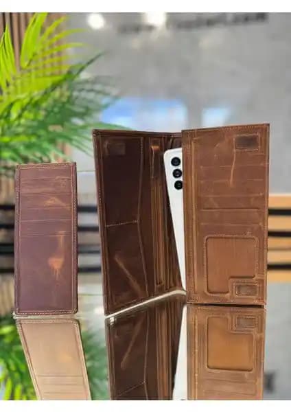 Tios Deri Deri Cüzdan Telefon Bölmeli: Şık ve Fonksiyonel Günlük Kullanım Çözümü