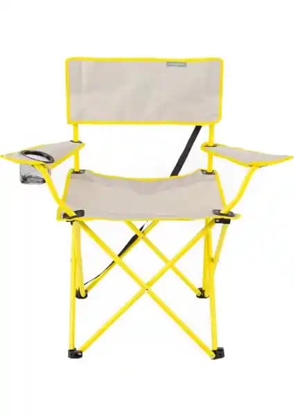 Uniqamping Eco Ergonomik Katlanır Kamp Sandalyesi Gri-Sarı Doğa ve Kamp İçin Pratik ve Dayanıklı Bir Seçenek