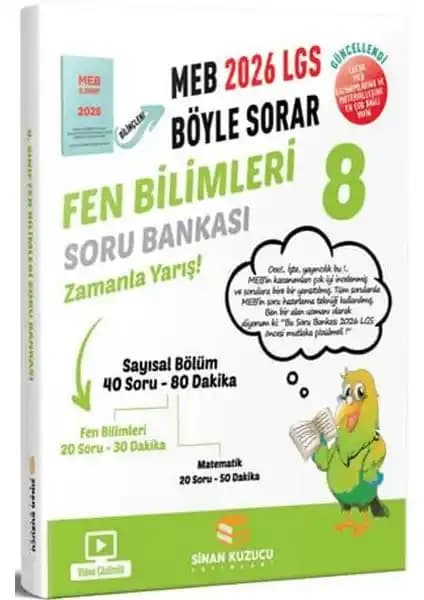 8. Sınıf Fen Bilimleri Soru Bankası Sinan Kuzucu Yayınları ile Başarıyı Artırın