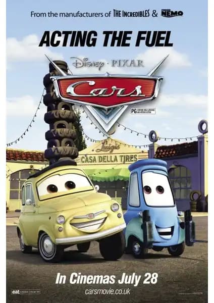 Aktüel Cars 2006 4 Poster Modern ve Dayanıklı Duvar Dekoru Yüksek Kalite Tasarım