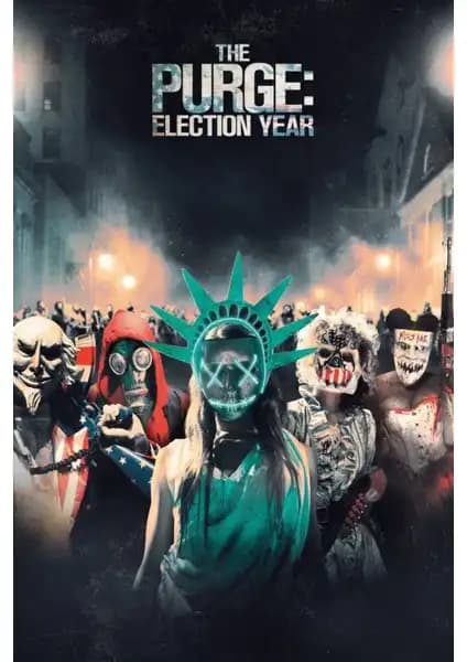 Aktüel The Purge Election Year 2016 Poster: Dayanıklı ve Şık Duvar Dekoru