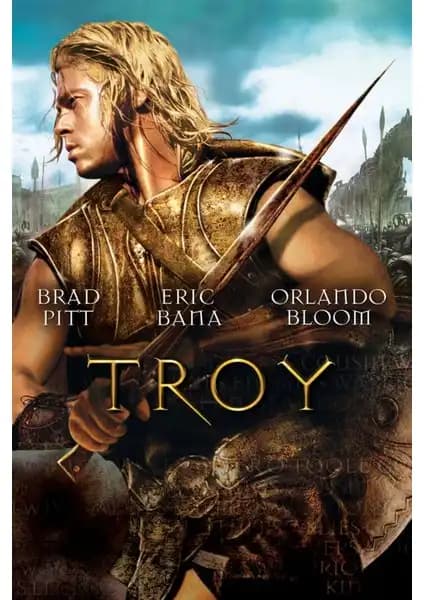 Aktüel Troy 2004 2 Poster Modern ve Dayanıklı Duvar Süsü Yüksek Çözünürlükle Dekorasyonunuza Şıklık Katın