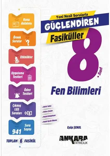 Ankara Yayıncılık 2025 8. Sınıf LGS Fen Bilimleri Soru Bankası ile Başarınızı Artırın